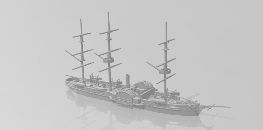 1/1200 Union Steam Frigate USS Mississippi