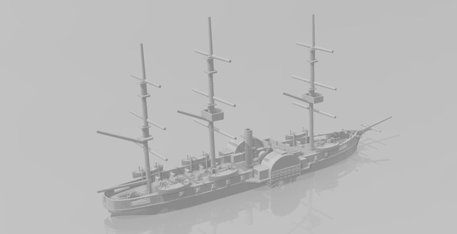 1/1200 Union Steam Frigate USS Mississippi