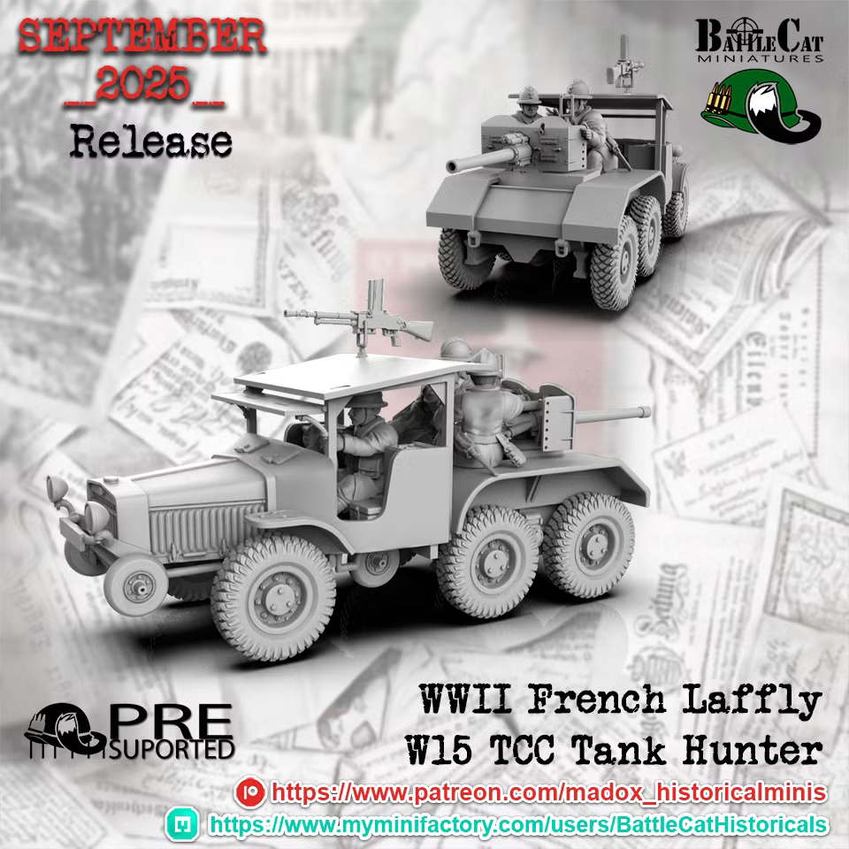 WW2 French Laffly W15 TCC Tank Hunter
