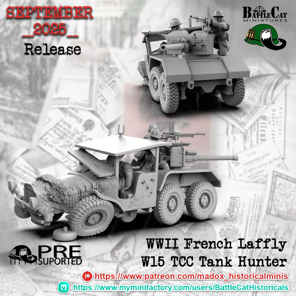 WW2 French Laffly W15 TCC Tank Hunter