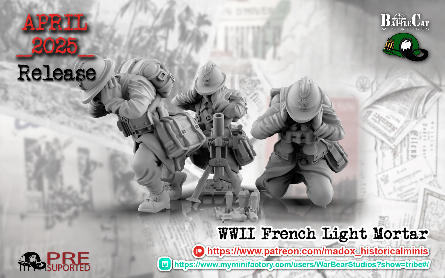 WW2 French Light Mortar Teams