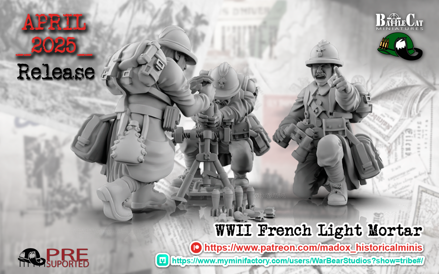 WW2 French Light Mortar Teams