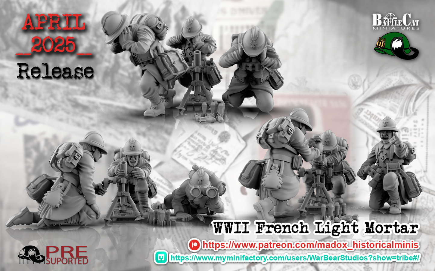 WW2 French Light Mortar Teams