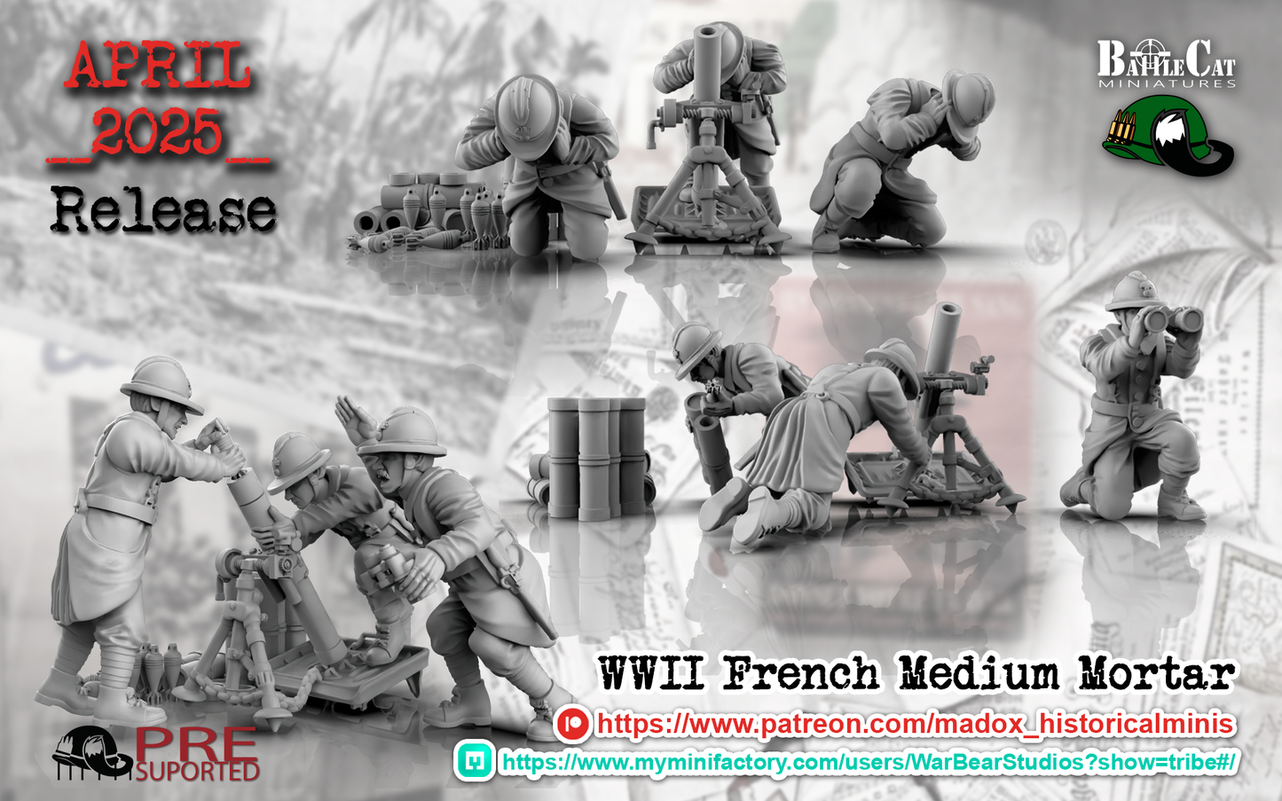 WW2 French Medium Mortar Teams
