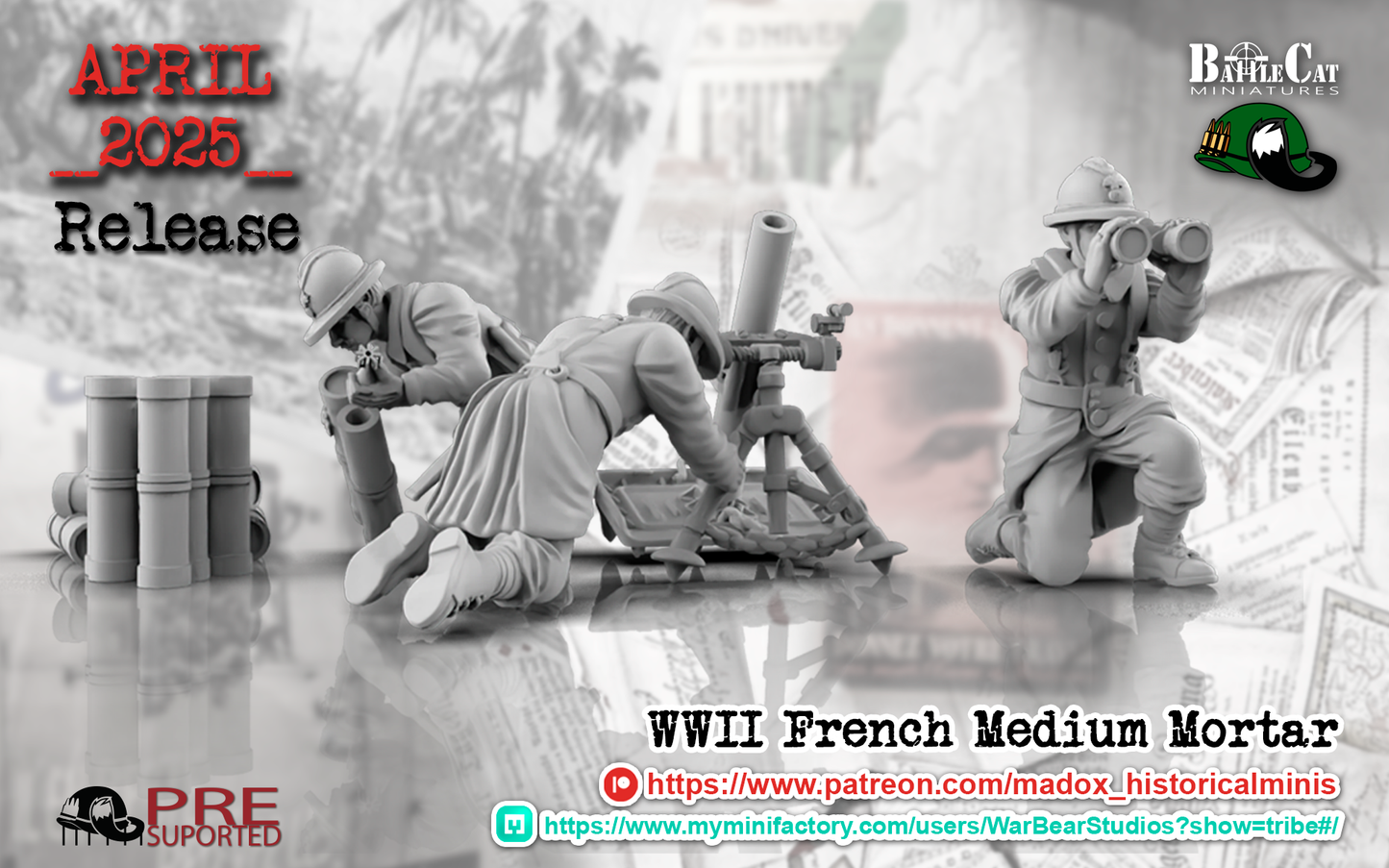 WW2 French Medium Mortar Teams