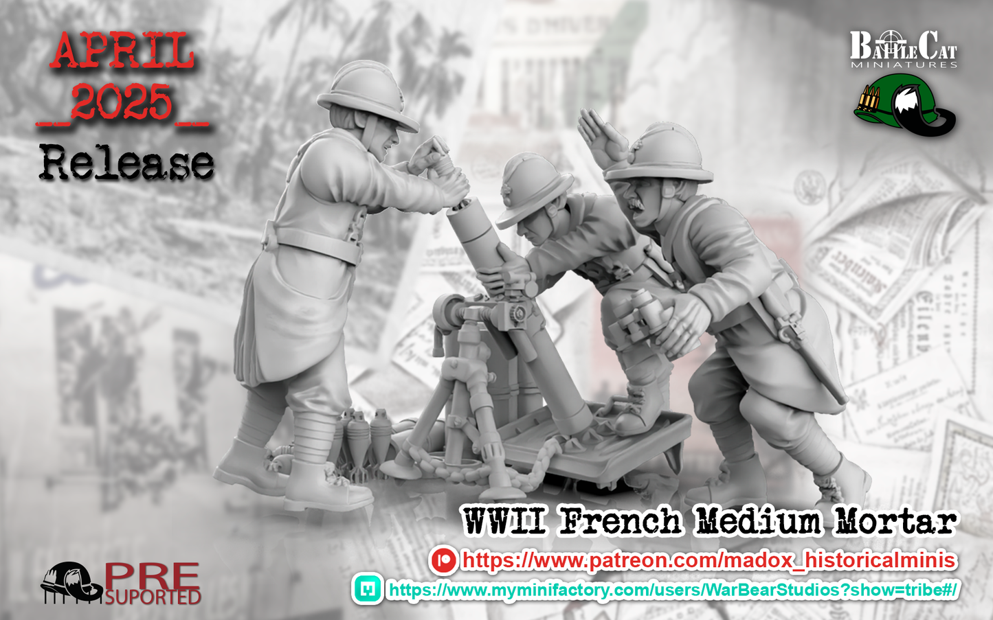 WW2 French Medium Mortar Teams
