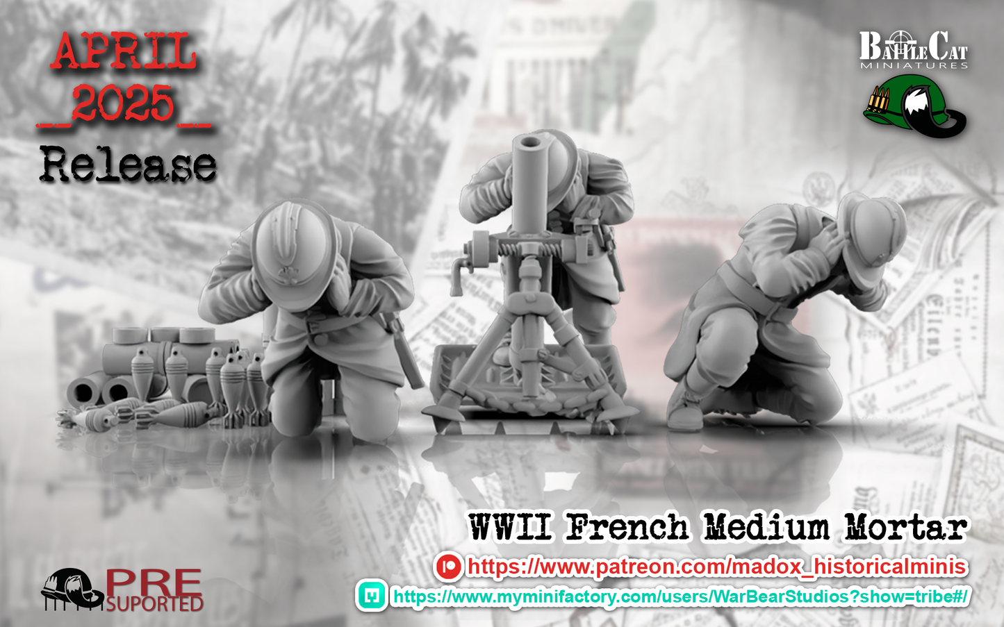 WW2 French Medium Mortar Teams