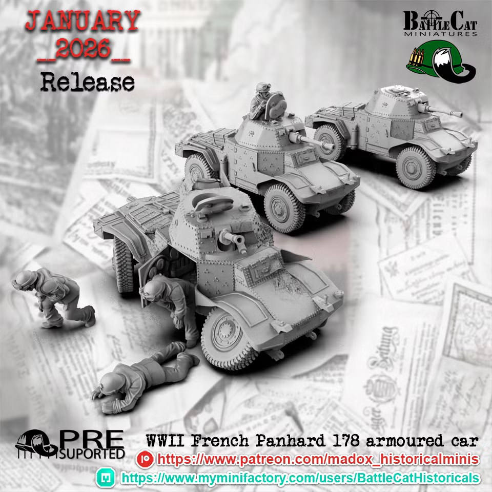 WW2 French Panhard 178 Armoured Car