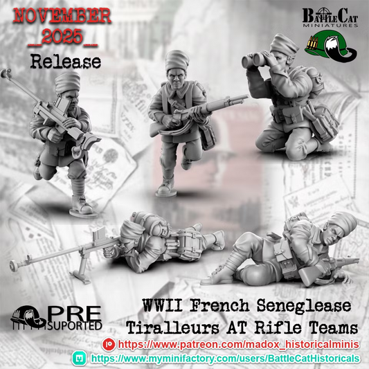 WW2 Senegalese Tirailleurs AT Rifle Teams