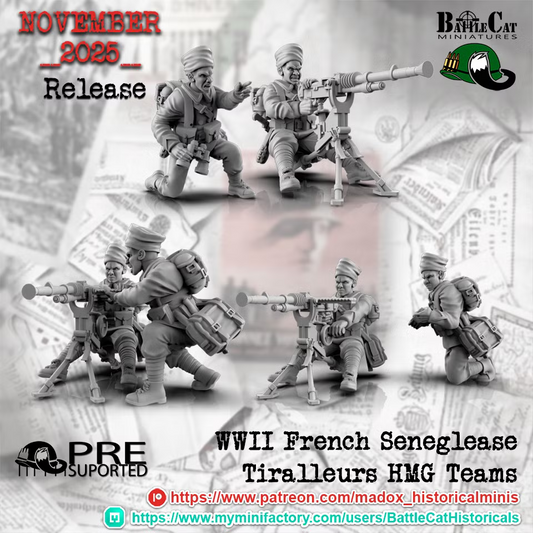 WW2 Sengalese Tirailleurs HMG Teams