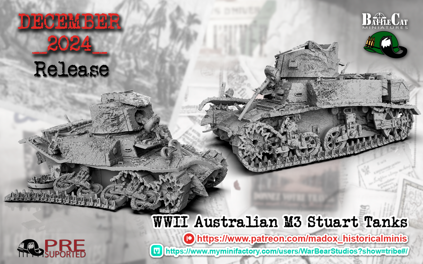 Australian M3 Stuart Tank