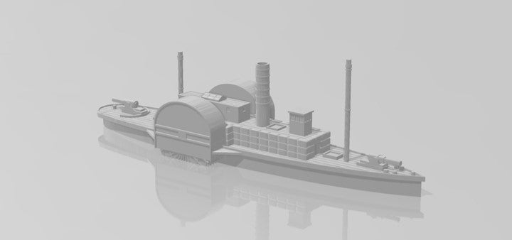 1/1200 Confederate river gunboat CSS warrior – BIG Jim Prints