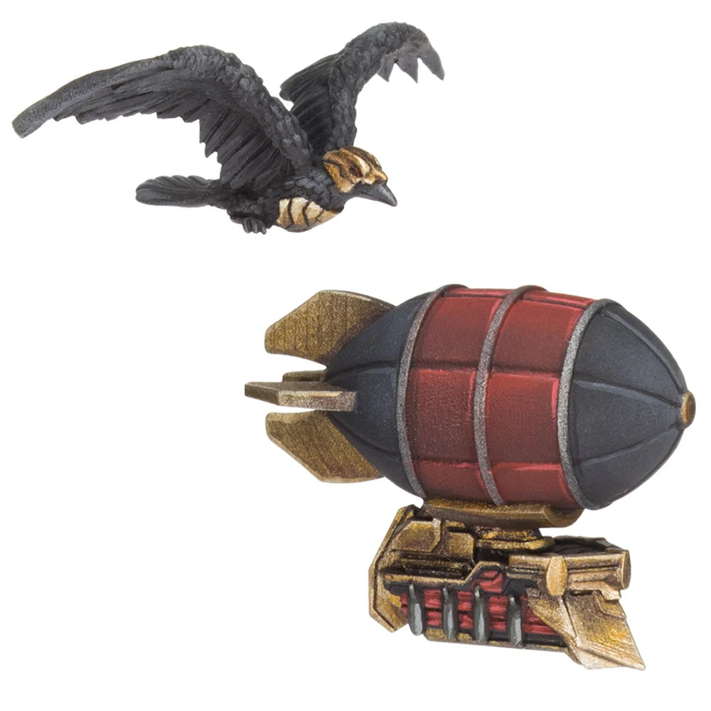 Dwarf Airship & Raven