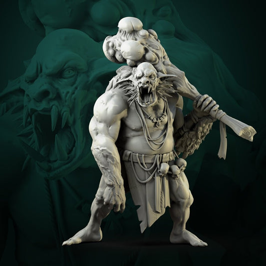 Gloock Fomorian | 3D Printed Resin Model-Ideal for DnD, RPG, table top Gaming, Greek Mythology, Fantasy, Wargaming, The 9th Age,