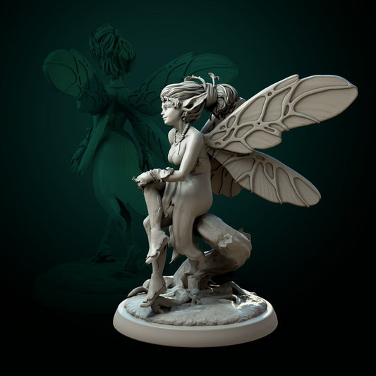 Pixie Soul of the Forest | 3D Printed Resin Model | Ideal for RPG, DnD, Table top Gaming, Fantasy