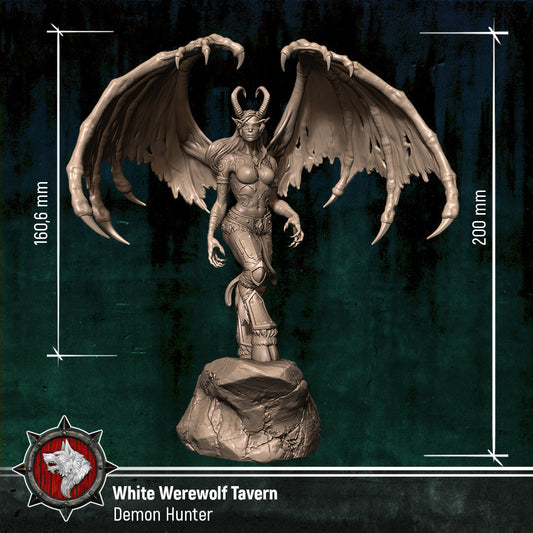 Demon Hunter | 3D Printed Resin Model-Ideal for DnD, RPG, table top Gaming, Fantasy, Wargaming, Beastmen, The 9th Age, Mythological