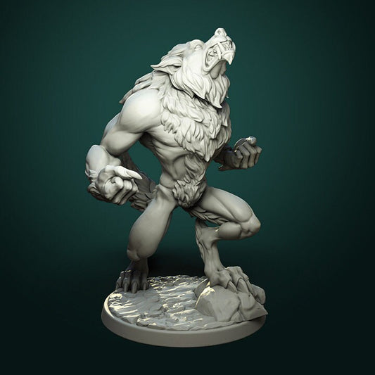 Werewolf Miniature-Dramatic Pose
