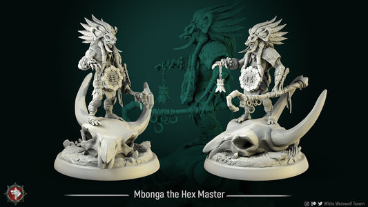 Mbonga the Hex Master  | 3D Printed Resin Model-Ideal for DnD, RPG, table top Gaming, Greek, Fantasy, Wargaming, Beastmen, The 9th Age,