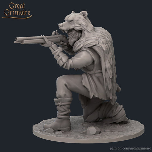 The Jager Brothers- Hunters | 3D Printed Resin Model-Ideal for DnD, RPG, Table top Gaming, Fantasy, Wargaming, Beastmen, The 9th Age,