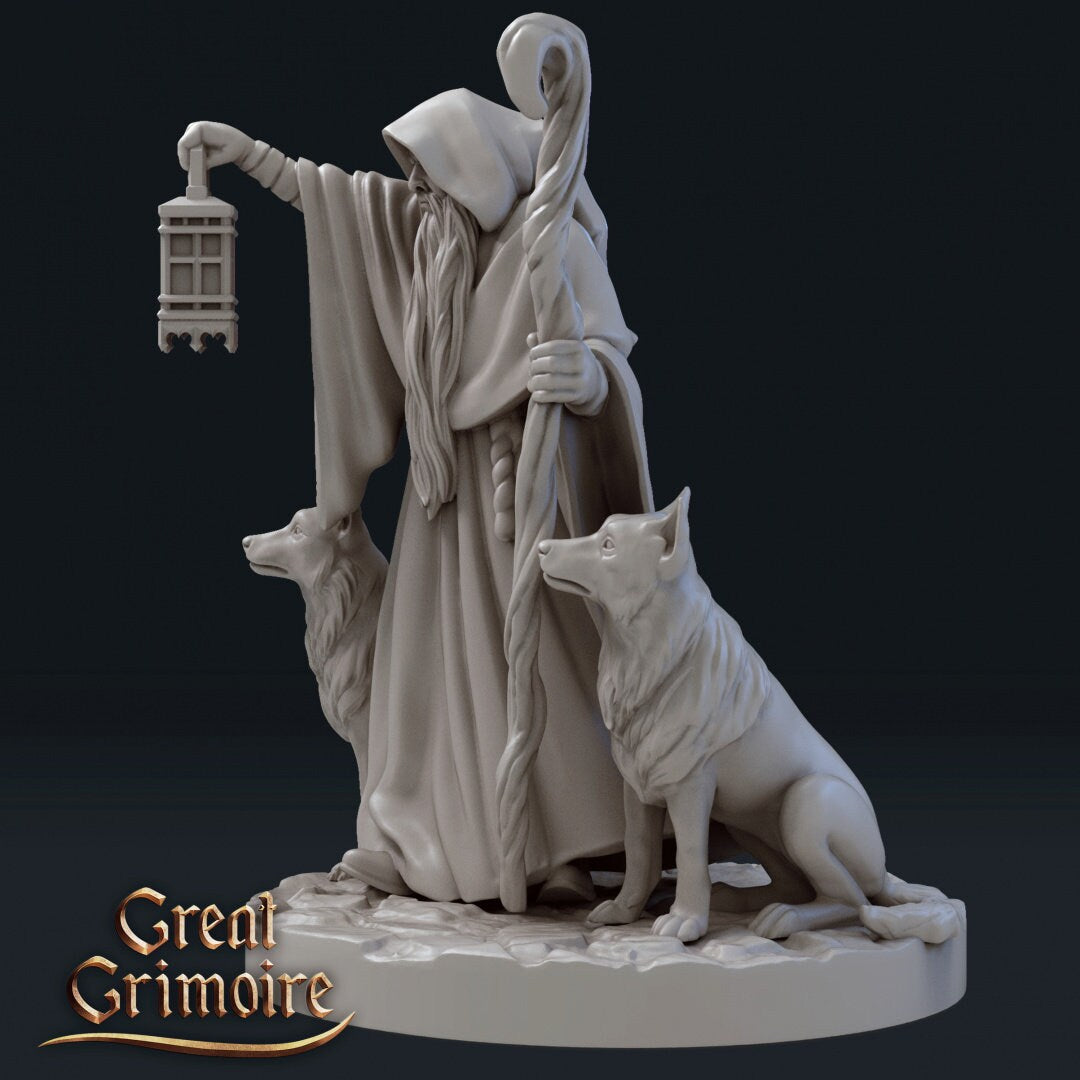 The Hermit | 3D Printed Resin Model | Ideal for -  DnD, RPG, Table top Gaming, Fantasy, Wargaming, The 9th Age, Mythological