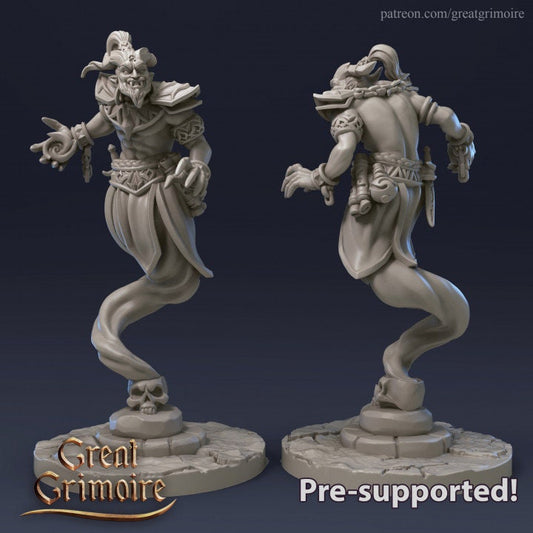 Afsin the Ifrit | 3D Printed Resin Model | Ideal for DnD, RPG, Table top Gaming, Fantasy, Wargaming, The 9th Age, Magic