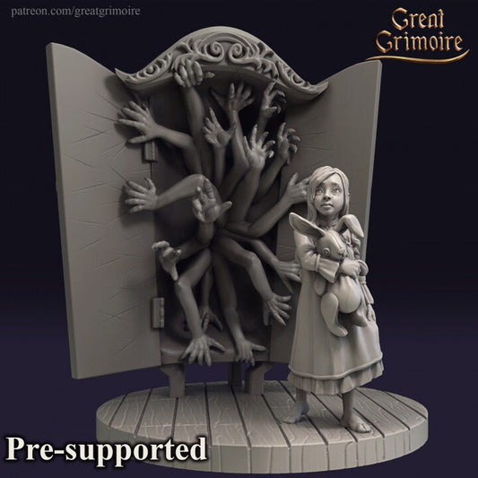 The Truth Will Out | 3D Printed Resin Model | Ideal for DnD, RPG, table top Gaming, Fantasy, Wargaming, Nightmares, Female Miniature