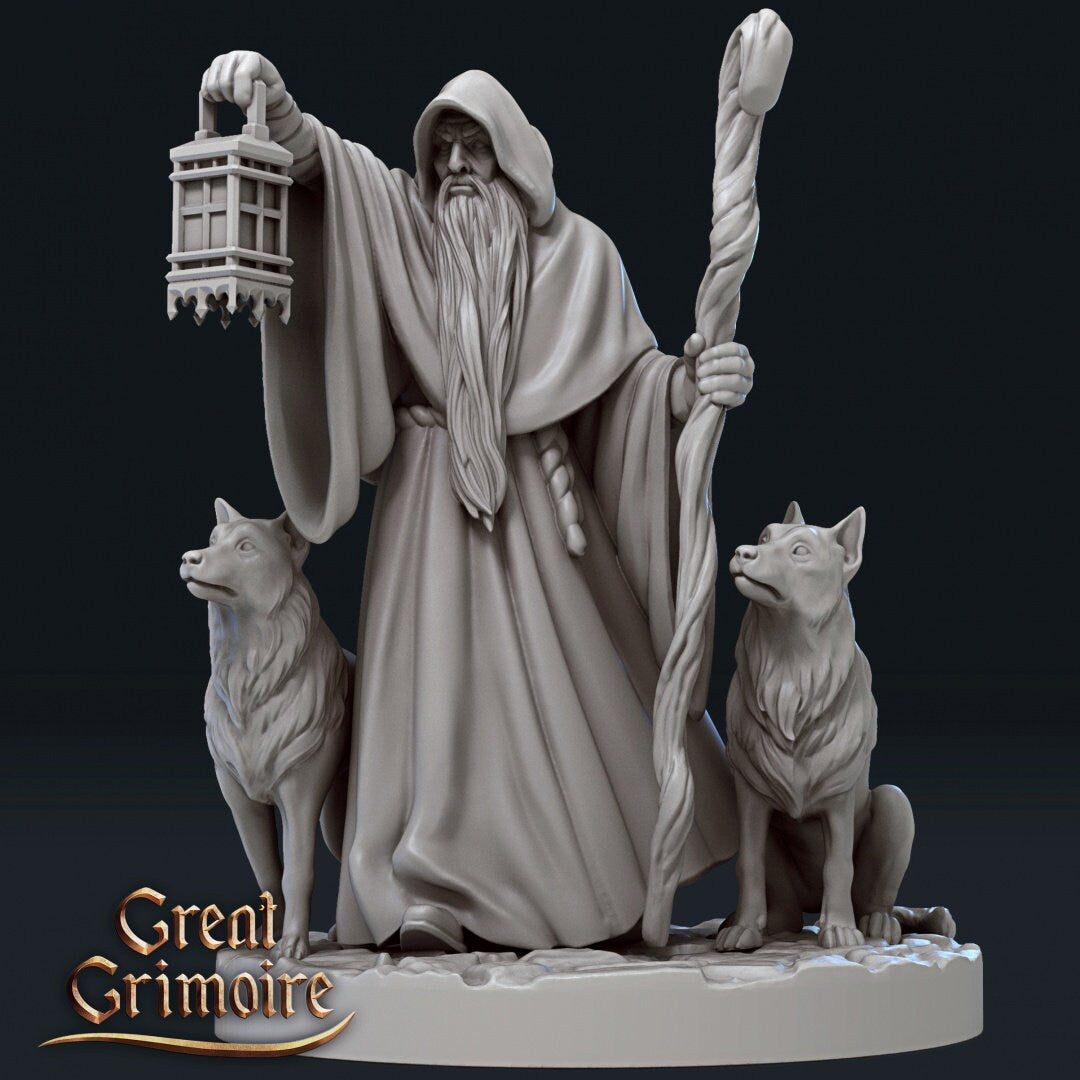 The Hermit | 3D Printed Resin Model | Ideal for -  DnD, RPG, Table top Gaming, Fantasy, Wargaming, The 9th Age, Mythological