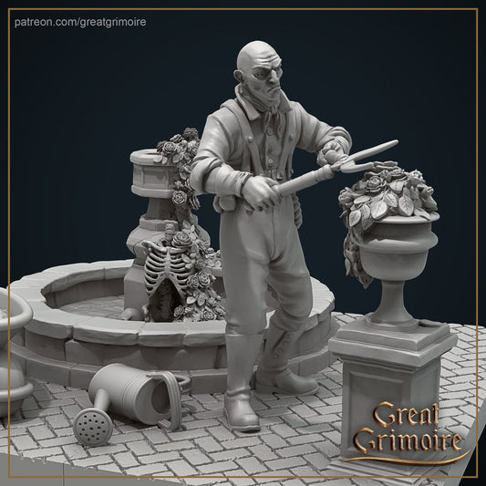 Asylum Grounds Keeper | 3D Printed Resin Model | Ideal for DnD, RPG, Table top Gaming, Fantasy, Wargaming, The 9th Age,