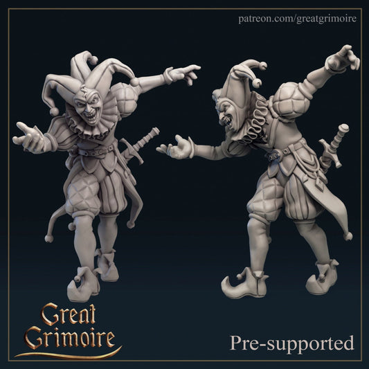 The Fool / Medieval Court Jester | 3D Printed Resin Model-Ideal for DnD, RPG, Table Top Gaming, Wargaming