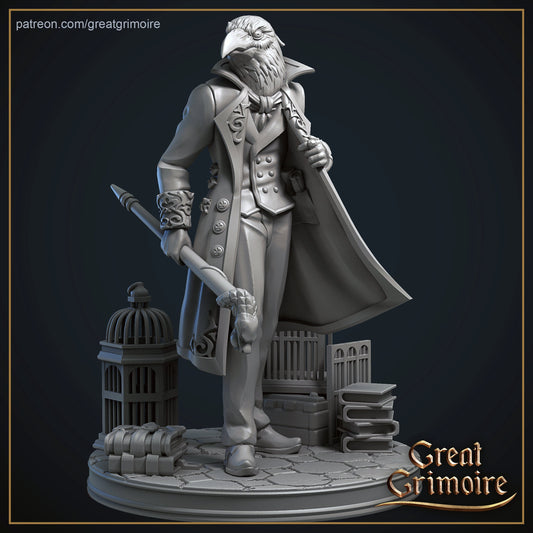 Dr. Miles Rook | 3D Printed Resin Model | Ideal for DnD, RPG, Table top Gaming, Fantasy, Wargaming, Beastmen, The 9th Age,