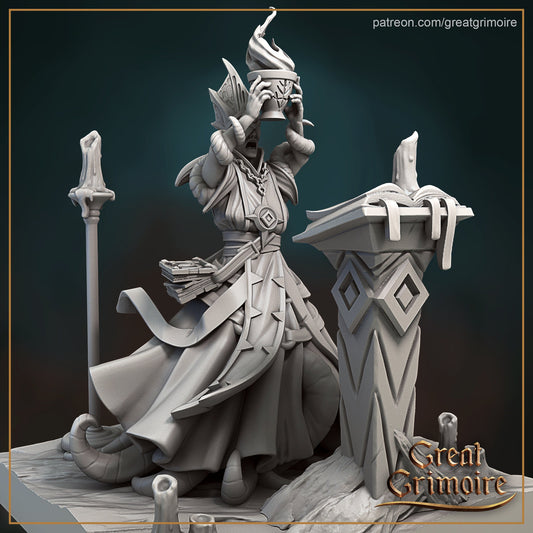 A prayer for the Great Old One (Cultist)  | 3D Printed Resin Model | Ideal for DnD, RPG, Table top Gaming, Fantasy, Wargaming, The 9th Age,