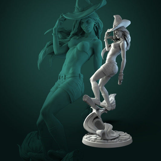 Anita The Young Witch | Display piece- RPG, DnD, Table top gaming, Fantasy, Wargaming, The 9th Age, Female Miniature | Resin Models