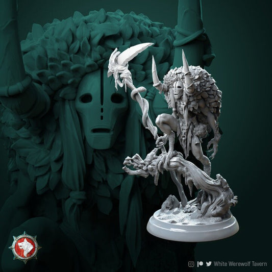 Chmerih Faceless Druid | 75mm and 32mm model | Resin Model- Ideal for DnD, RPG, table top Gaming, Greek, Fantasy, Wargaming, The 9th Age,