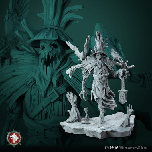 Scarecrow Ben | Creepy 3D Printed Resin Model- Ideal for DnD, RPG, table top Gaming, Fantasy, Wargaming, Beastmen, The 9th Age, Horror