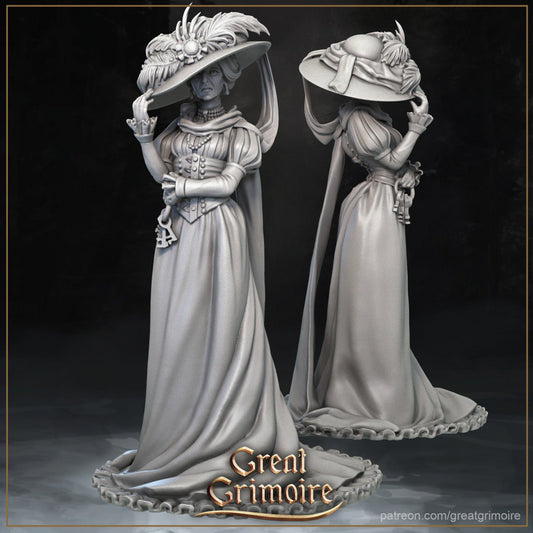 The Duchess | 3D Printed Resin Model-Ideal for DnD, RPG, table top Gaming, Fantasy, Wargaming, The 9th Age, Medieval, Female Miniature