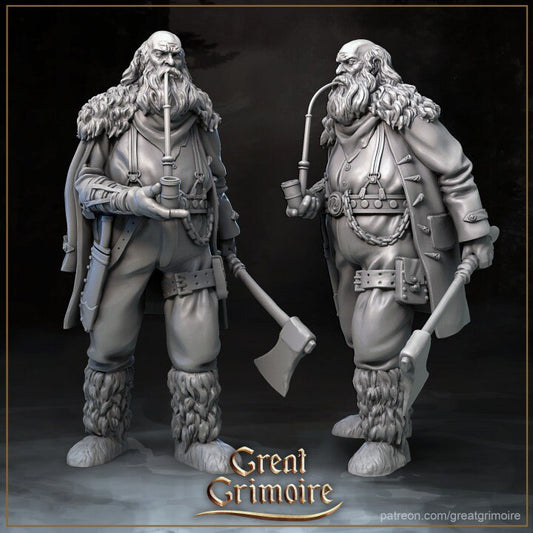 Woodsman | 3D Printed Resin Models | RPG, DnD, Table top gaming, Fantasy, Wargaming, The 9th Age, Viking Age