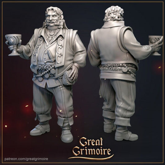 Baron | 3D Printed Resin Model | Ideal for DnD, RPG, Table top Gaming, Fantasy, Wargaming, The 9th Age,