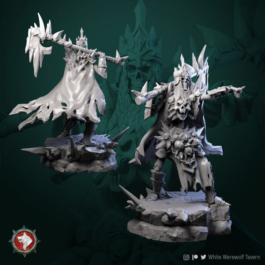 Krovar The Undying | 3D Printed Resin Model- Ideal for DnD, RPG, table top Gaming, Fantasy, Wargaming, The 9th Age, Undead
