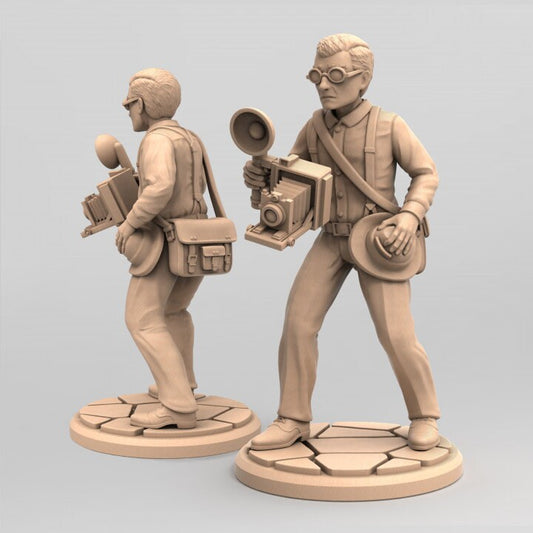 Journalist | 3D Printed Resin Model-Ideal for DnD, RPG, table top Gaming, Fantasy, Wargaming, Cthulhu, Mansions of Madness, Cosmic Horror