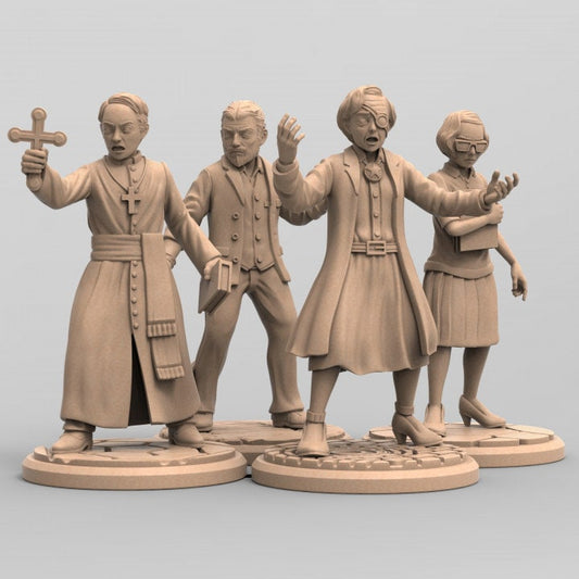 Innsmouth Investigators | 3D Printed Resin Model-Ideal for DnD, RPG, table top Gaming, Fantasy, Wargaming, Cthulhu, Mansions of Madness