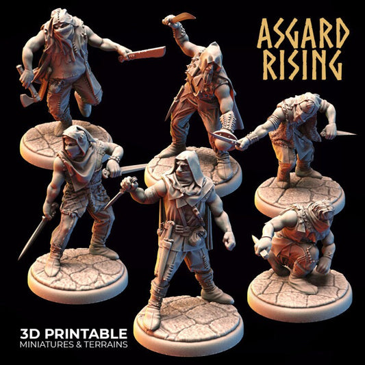 Bandit Rogues | 3D Printed Resin Model-Ideal for DnD, RPG, table top Gaming, Greek, Fantasy, Wargaming, The 9th Age, Medieval