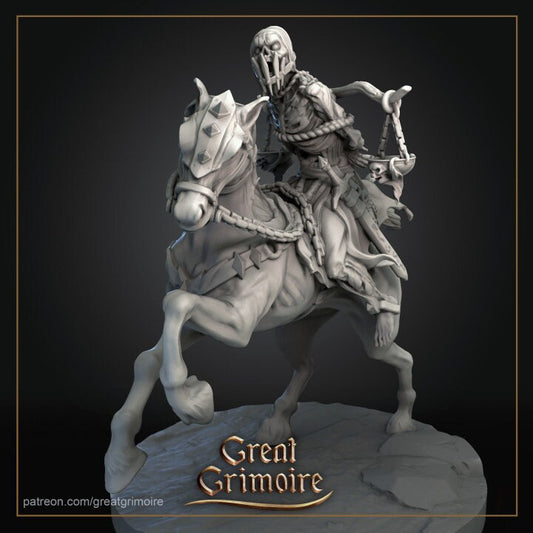 Famine | Display piece | Ideal for RPG, DnD, Table top gaming, Fantasy, Horror, Undead, Wargaming, The 9th Age | 3D Printed Resin Models