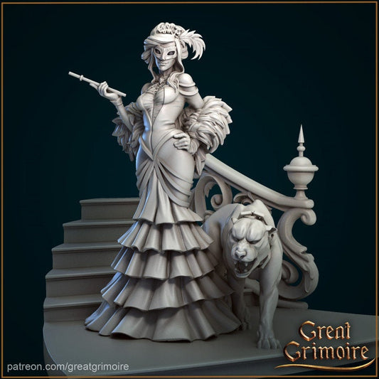 Milady | Display piece | Ideal for, RPG, DnD, Table top gaming, Fantasy, Female Miniature | 3D Printed Resin Models