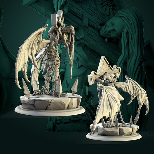 Khaaru lord Of Chaos | Display piece | RPG, DnD, Table top gaming, Fantasy, Medieval | 3D Printed Resin Models