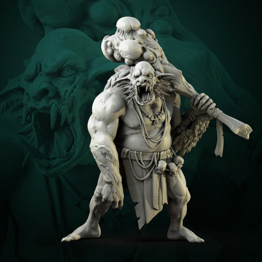 Glock Fomorian | Display piece | Ideal for, RPG, DnD, Table top gaming, Fantasy, The 9th Age, Wargaming | 3D Printed Resin Models