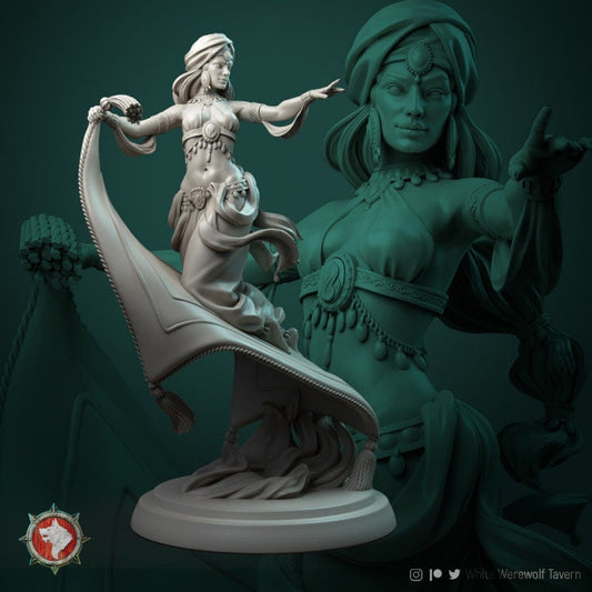 Laila | Display piece | RPG, DnD, Table top gaming, Fantasy, The 9th Age, Female Miniature | 3D Printed Resin Models