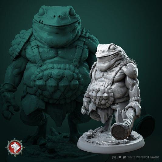 Froggle Jaggernaut | 3D Printed Resin Model- Ideal for DnD, RPG, table top Gaming, Fantasy, Wargaming, Beastmen, The 9th Age, Sea Creature
