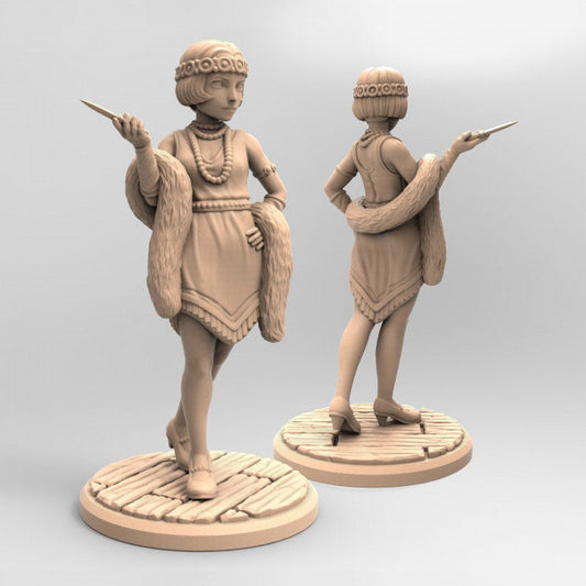 Artist- Innsmouth Investigators | 3D Printed Resin Model- For DnD, RPG, table top Gaming, Fantasy, Wargaming, Cthulhu, Mansions Of Madness