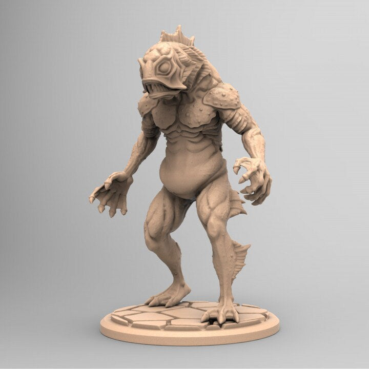 Deep One 1 | 3D Printed Resin Model-Ideal for DnD, RPG, Table top Gaming, Fantasy, Wargaming, Cthulhu, Mansions of Madness, Cosmic Horror