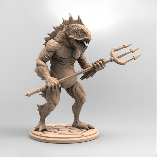 Elite Deep One 1 | 3D Printed Resin Model-Ideal for DnD, RPG, table top Gaming, Fantasy, Wargaming, Cthulhu, Mansions of Madness